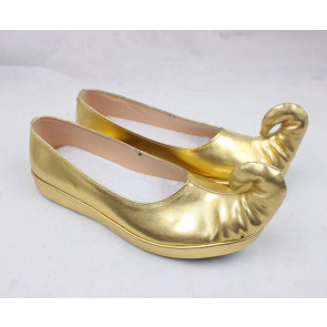 Aladdin and The Magic Lamp Princess Jasmine Gold Cosplay Shoes