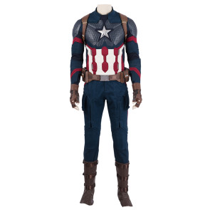 Avengers: Endgame Captain America Steve Rogers Suit Cosplay Costume
