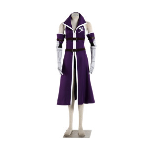 Fairy Tail Erza Scarlet Purple Dress Cosplay Costume