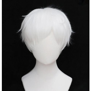 White 30cm The Promised Neverland Norman Cosplay Wig