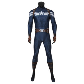Captain America: The Winter Soldier Steve Rogers Captain America Jumpsuit Cosplay Costume