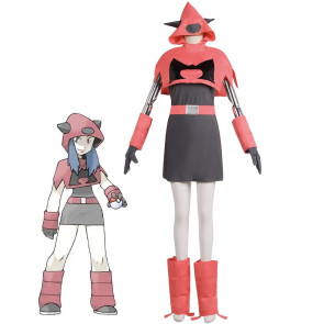 Pokemon Team Magma Female Cosplay Costume