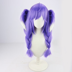 Purple 60cm Virtual YouTuber Selen Tatsuki Cosplay Wig