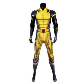 2024 Movie Deadpool 3 Wolverine Jumpsuit Cosplay Costume