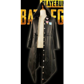PlayerUnknown's Battlegrounds Black Coat Cosplay Costume