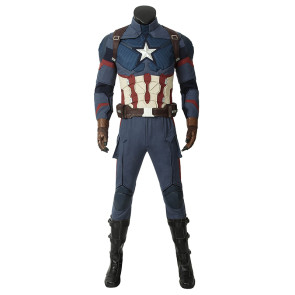 Avengers: Endgame Captain America Steve Rogers Suit Cosplay Costume Version 2