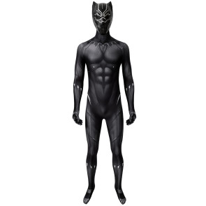 Black Panther Jumpsuit Cosplay Costume