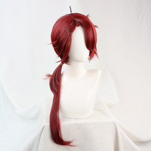 Red 80cm Promise of Wizard Cain Central Country Cosplay Wig