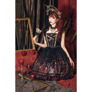 Gothic Queen of Hearts Sleeveless Lolita Dress