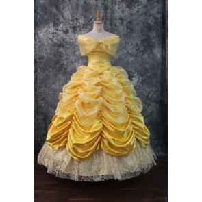 Beauty and the Beast Princess Belle Dress Cosplay Costume - H