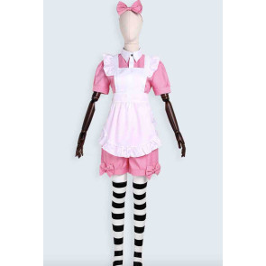Black Butler Kuroshitsuji Ciel Phantomhive Maid Pink Cosplay Costume