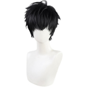 Black 30cm Promise of Wizard Lennox Cosplay Wig