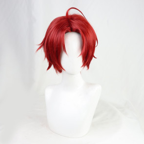 Red 30cm Wonder Egg Priority Momoe Sawaki Cosplay Wig