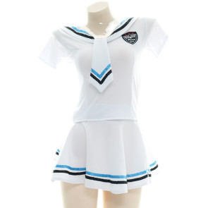 Sexy White Japanese School Uniform