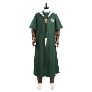 Harry Potter Slytherin Quidditch Suit Cosplay Costume