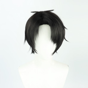 Black 30cm Haikyuu!! Ushijima Wakatoshi Cosplay Wig