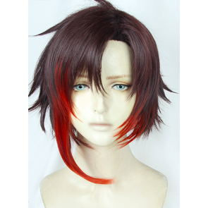 Brown and Red 35cm RWBY Ruby Rose Cosplay Wig