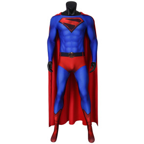 Crisis on Infinite Earths Clark Kent Superman Jumpsuit Cosplay Costume