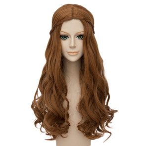 Brown 60cm Alice in Wonderland 2 The White Queen Alice Cosplay Wig