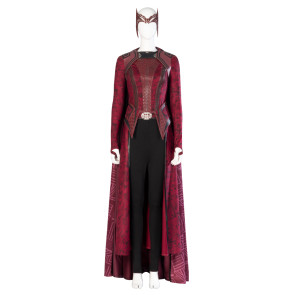 Deluxe Doctor Strange in the Multiverse of Madness Wanda Maximoff Scarlet Witch Cosplay Costume 