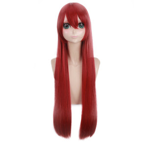 Red 80cm Scum's Wish Sanae Ebato Cosplay Wig