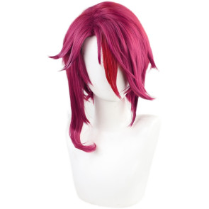 Red 40cm Genshin Impact Rosaria Cosplay Wig