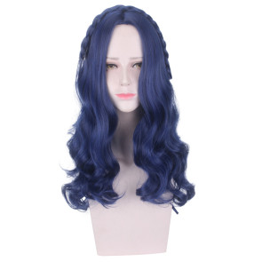 Blue 60cm Descendants 2 Evie Cosplay Wig