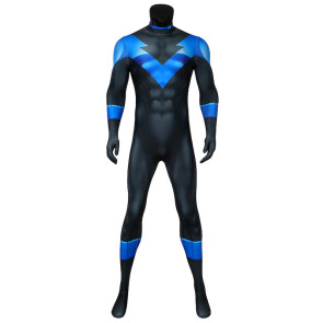 Batman: Under the Red Hood Nightwing Dick Grayson Jumpsuit Cosplay Costume
