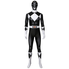 Power Rangers Zack/Black Ranger Jumpsuit Cosplay Costume