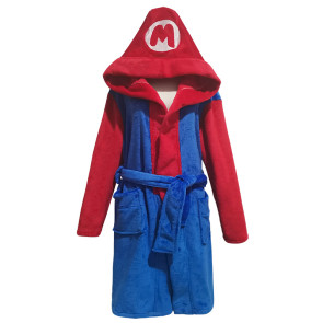 Super Mario Bros. Bathrobe Red Cosplay Costume