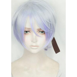 Silver And Purple 40cm Sengoku Night Blood Senbura Ranmanru Mori Cosplay Wig