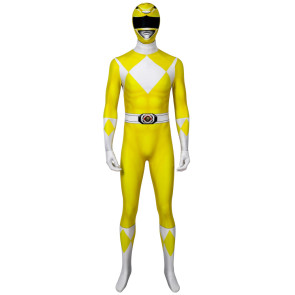Power Rangers Boy Yellow Ranger Jumpsuit Cosplay Costume