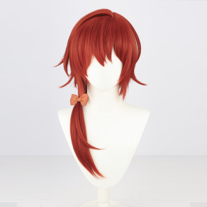 Red 60cm Virtual YouTuber Hanasaki Miyabi Cosplay Wig
