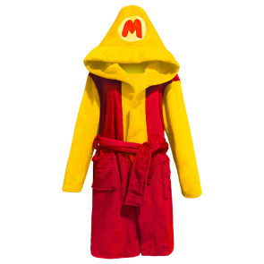 Super Mario Bros. Bathrob Yellow Cosplay Costume