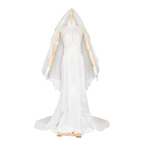 Girls Frontline Gepard M1 White Dress Cosplay Costume