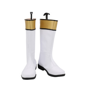 Power Rangers Wild Force White Cosplay Boots