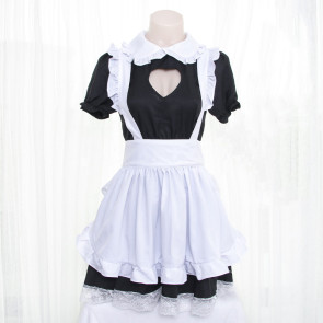 Cute Heart Lace Maid Costume