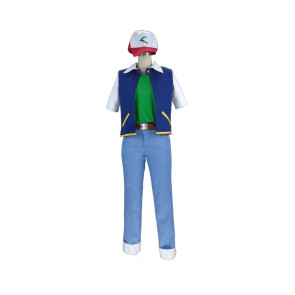 Pokemon Ash Katchum Suit Cosplay Costume
