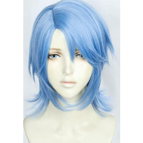 Blue 35cm Kingdom Hearts 3 Aqua Cosplay Wig