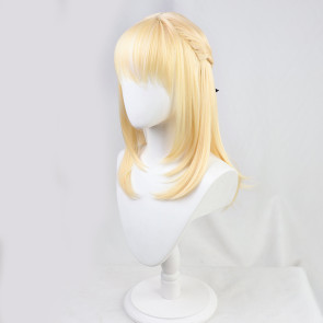 Gold 45cm Virtual YouTuber Shiranui Flare Cosplay Wig