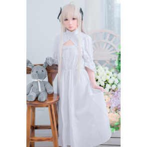 Yosuga No Sora - Kasugano Sora White Daily Dress Cosplay Costume