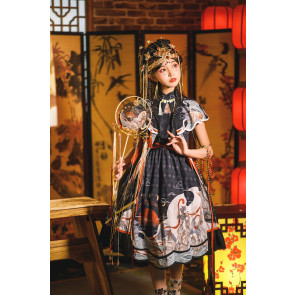 Vintage Chinese Style Animals Fight Lolita Dress