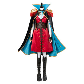 Fate/Extra: Last Encore Francis Drake Cosplay Costume With Cape