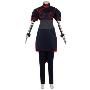 Street Fighter IV Chun Li Black Cosplay Costume