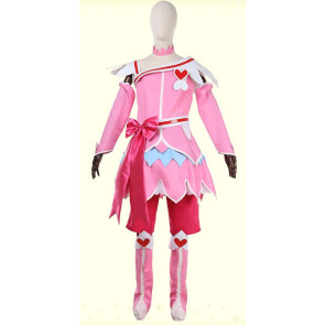 Doki Doki! PreCure Maya / Mana Aida Glitter Heart / Cure Heart Cosplay Costume  