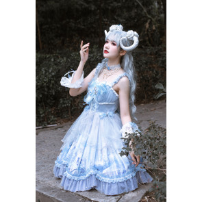 Blue Sweet Bandage Sleeveless Lolita Dress