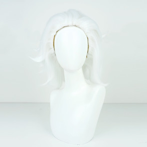 White 40cm Genshin Impact Fatui Cosplay Wig