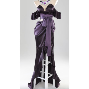 Overlord Albedo Purple Dress Cosplay Costume