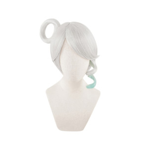 Grey and Green 30cm League of Legends LOL Lux Cosplay Wig