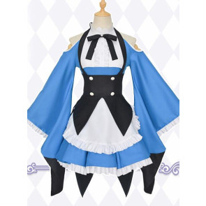 Re:Zero − Starting Life in Another World Emilia Blue Maid Cosplay Costume